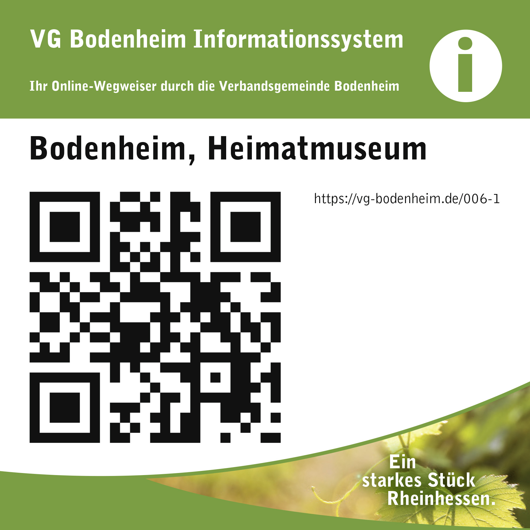 Abbildung QR-Code Heimatmuseum Bodenheim